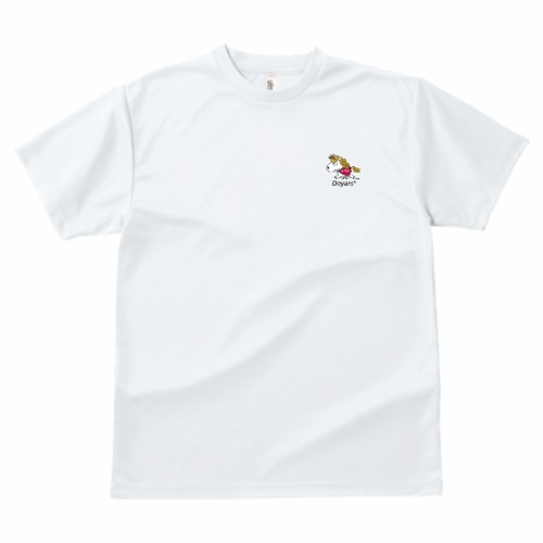 ドライTシャツ ホワイト 左胸 [白馬が王子][おうじ][Doyars]