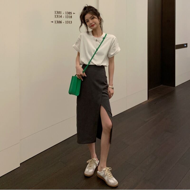 サマーハイウェストウェストスカート 夏物 YY-ファッション93186416440