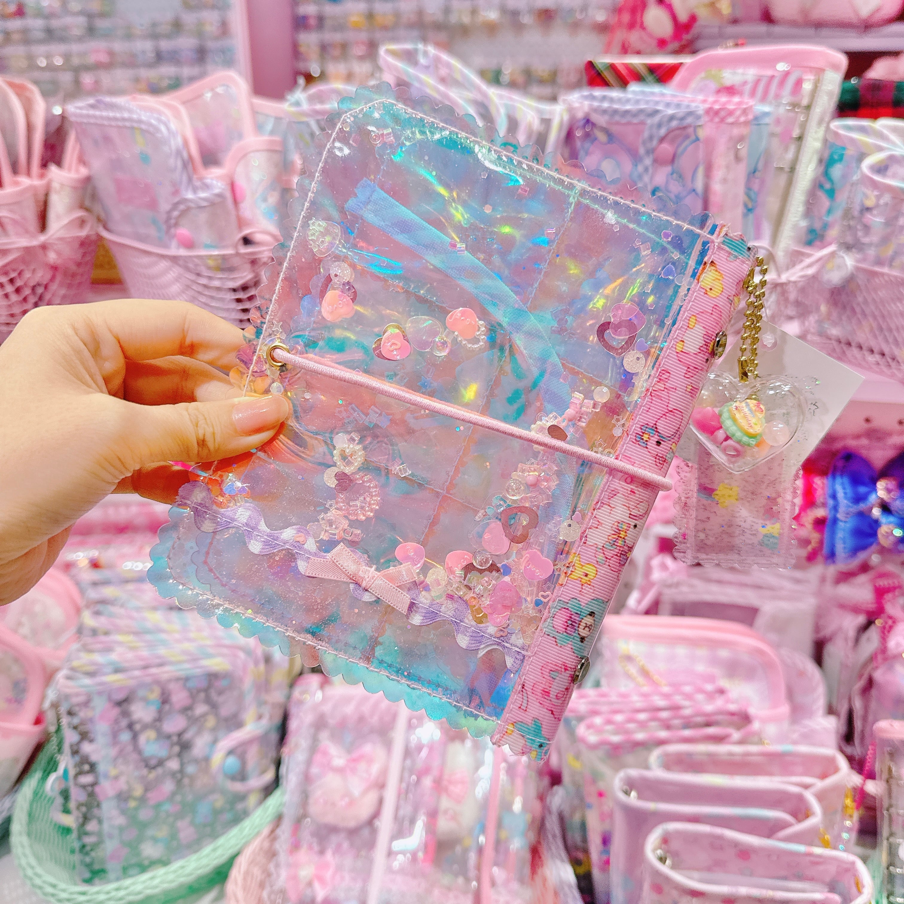 【K2】80-1キラキラA7シール帳（６穴）