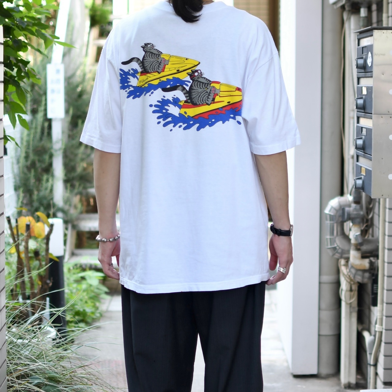 crazy shirt Kliban cat print tee