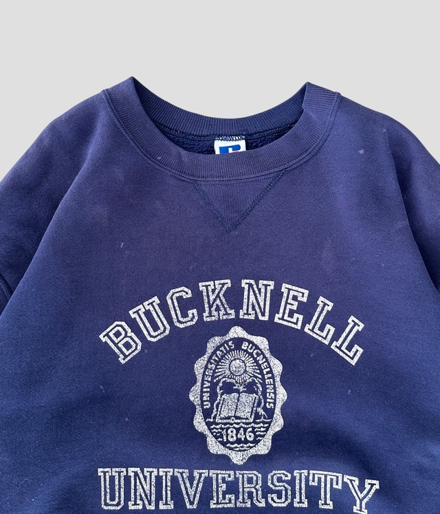 -RUSSELL ATHLETIC- Vintage 90s XL BUCKNELL UNIVERSITY Print Sweat made in USA