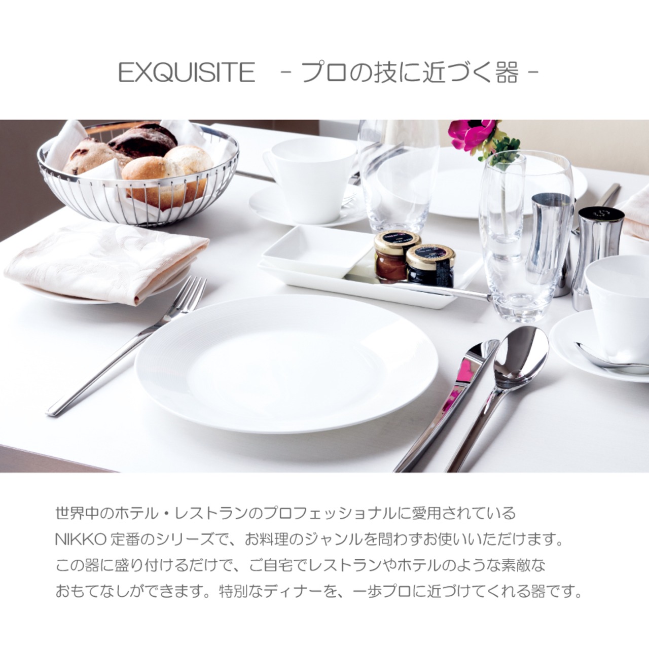 【ニッコー陶器】EXQUISITE 18cmプレート
