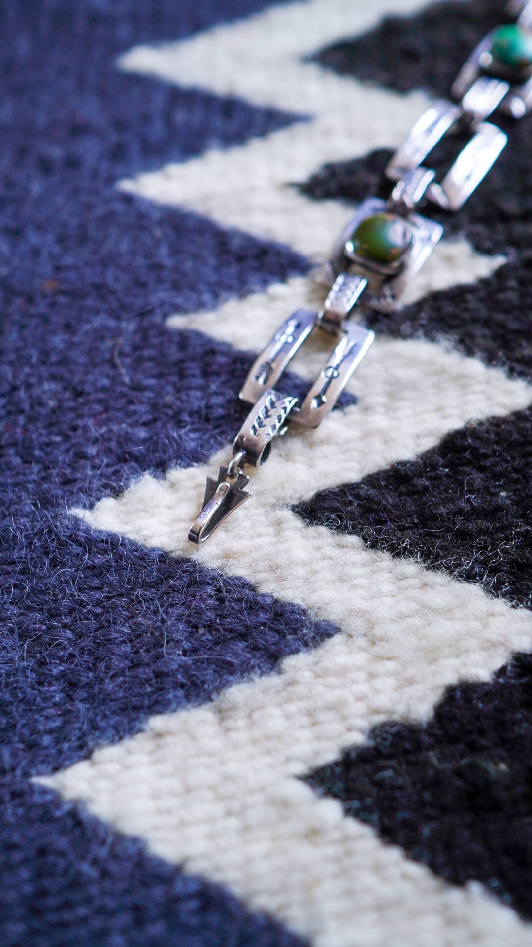 1940s】ナバホ ターコイズ & アロー & ライトニング ブレスレット