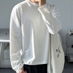 コットンベーシックロングTシャツ　1323