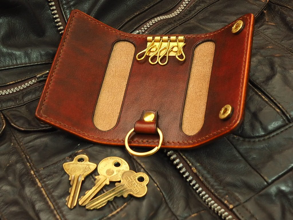 HORWEEN社クロムエクセル/BGD(バーガンディ) /4連 Key case《11cm×5