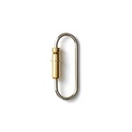C.D.W Bullet Carabiner "Nickel-plated × polished brass"/キャンディデザインアンドワークス/キーリング/ニッケル×真鍮/雑貨