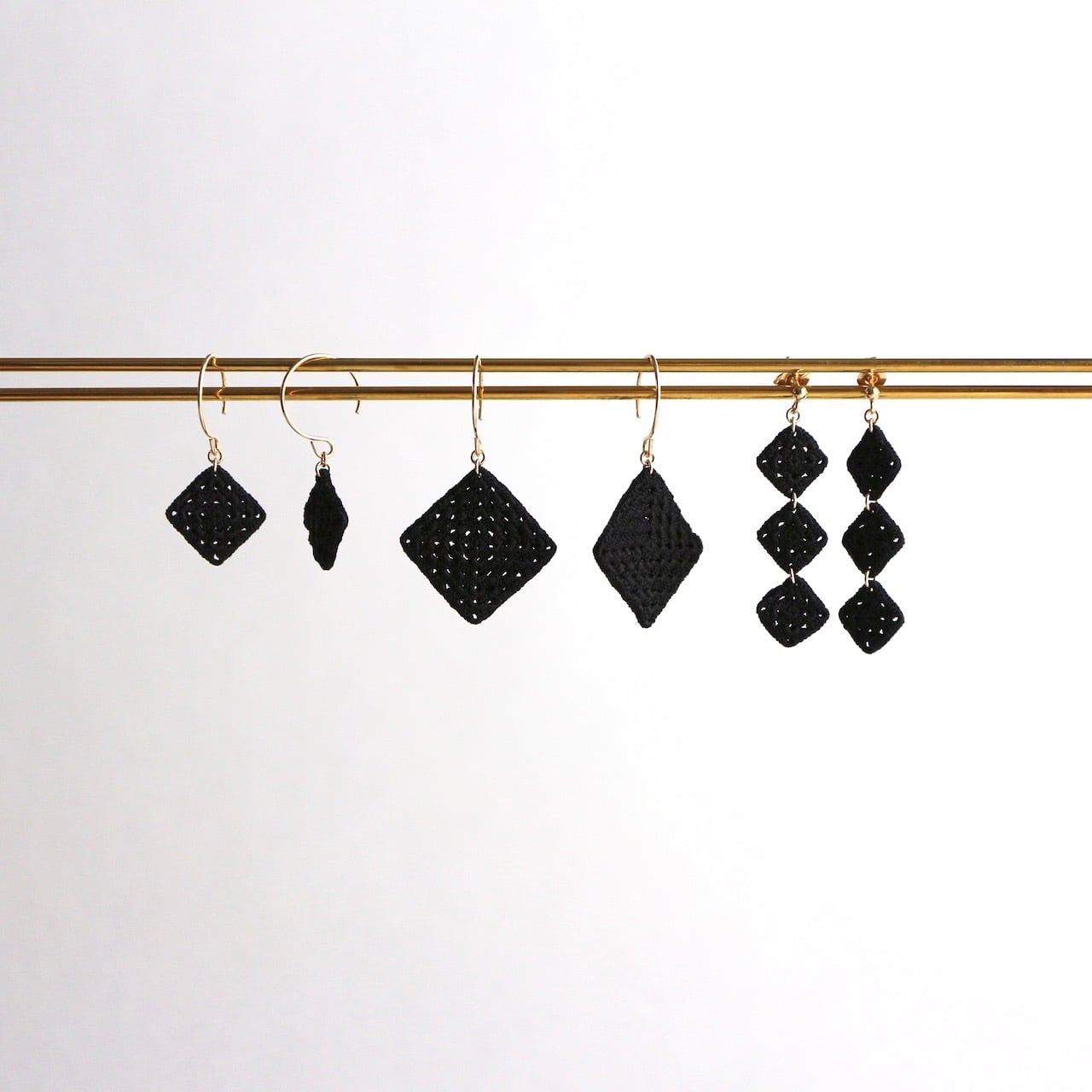 polygon】□square-L (OW/GD/BK) | Littlemiss かぎ針編み