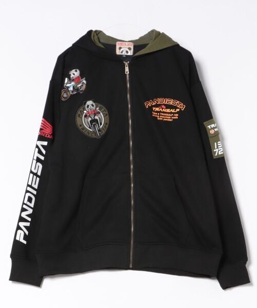 【PANDIESTA】Honda×Pandiesta TRANSALP マウンテンライドZIPパーカー(M2) 595502 パーカー ユニセックス サブカル 地雷系