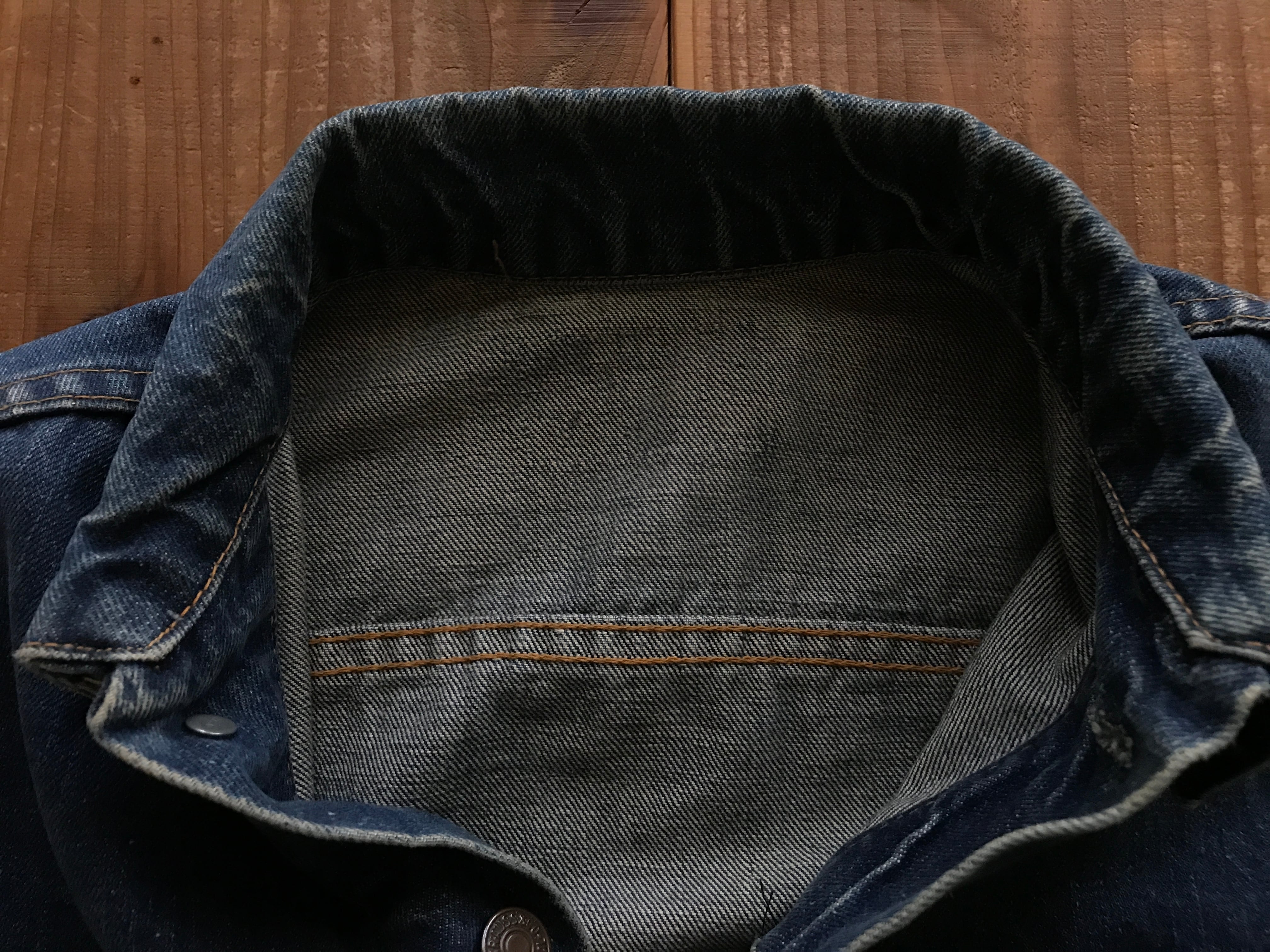 60's Levi's 70505 BIG-E デニムJKT 良色落ち 実寸(34位 60's Levi's 70505 BIG-E デニムJKT 良色落ち 実寸(34位