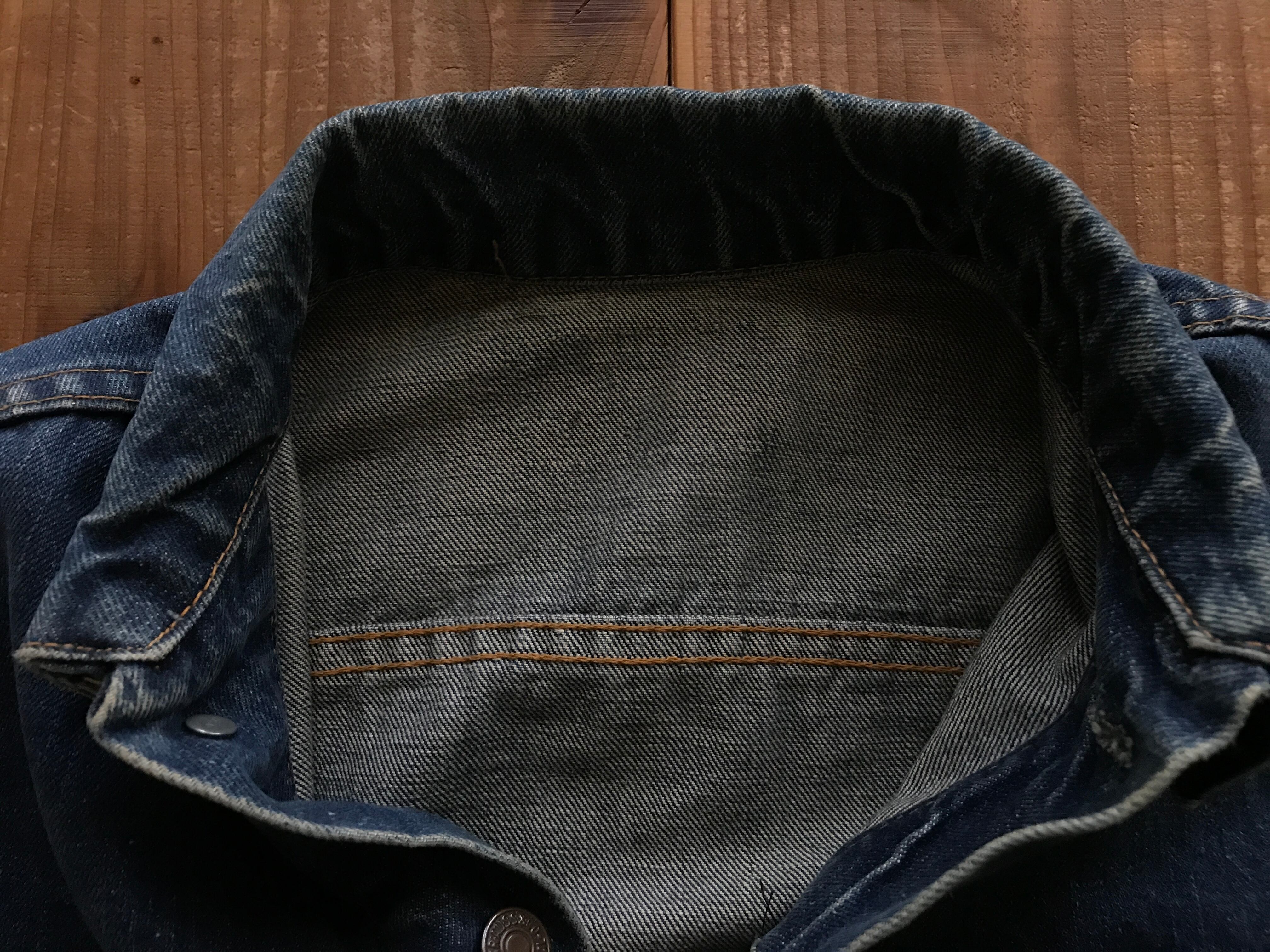 60's　Levi's　70505 BIG-E　デニムJKT　良色落ち　実寸(34位)