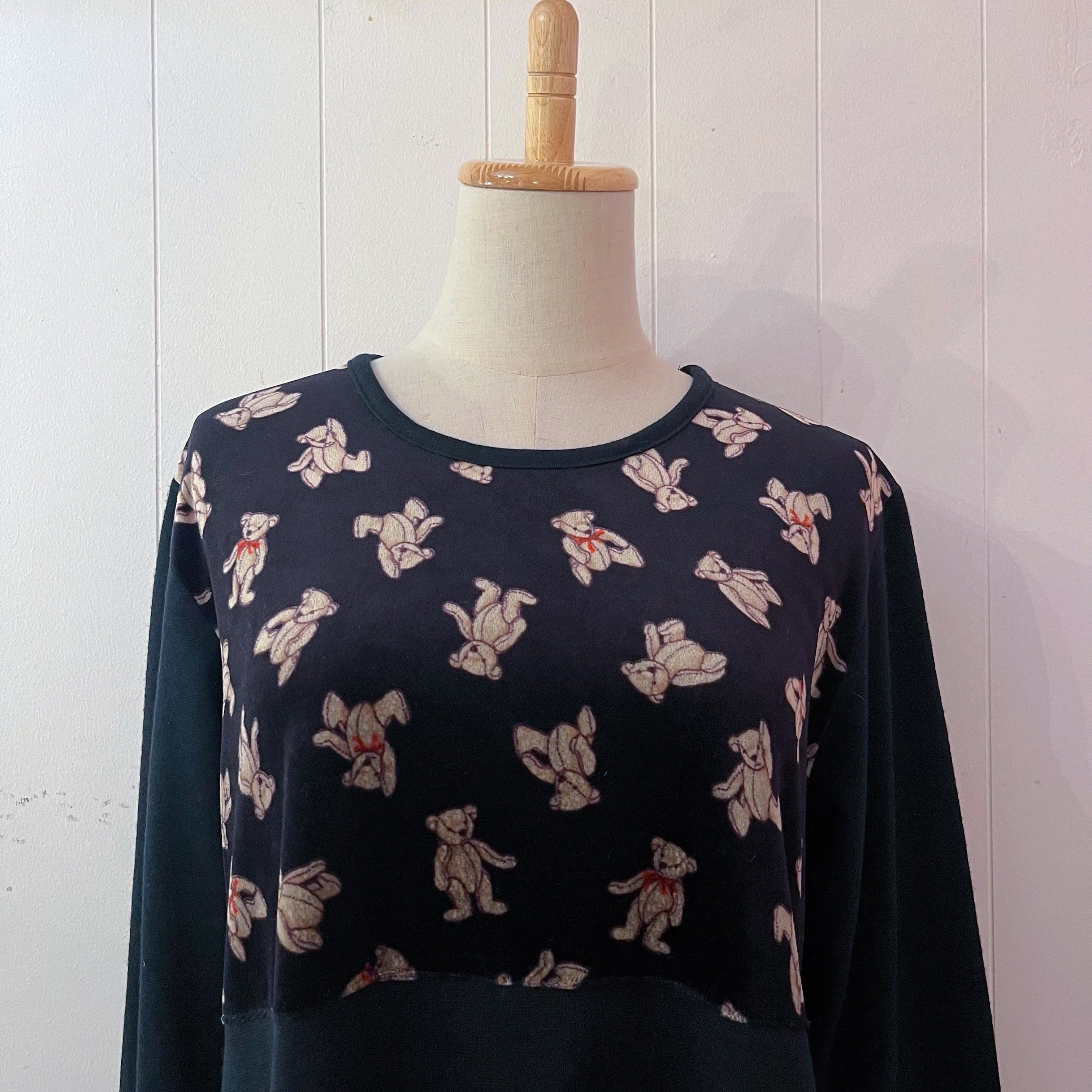 velours bear lale pocket tunic