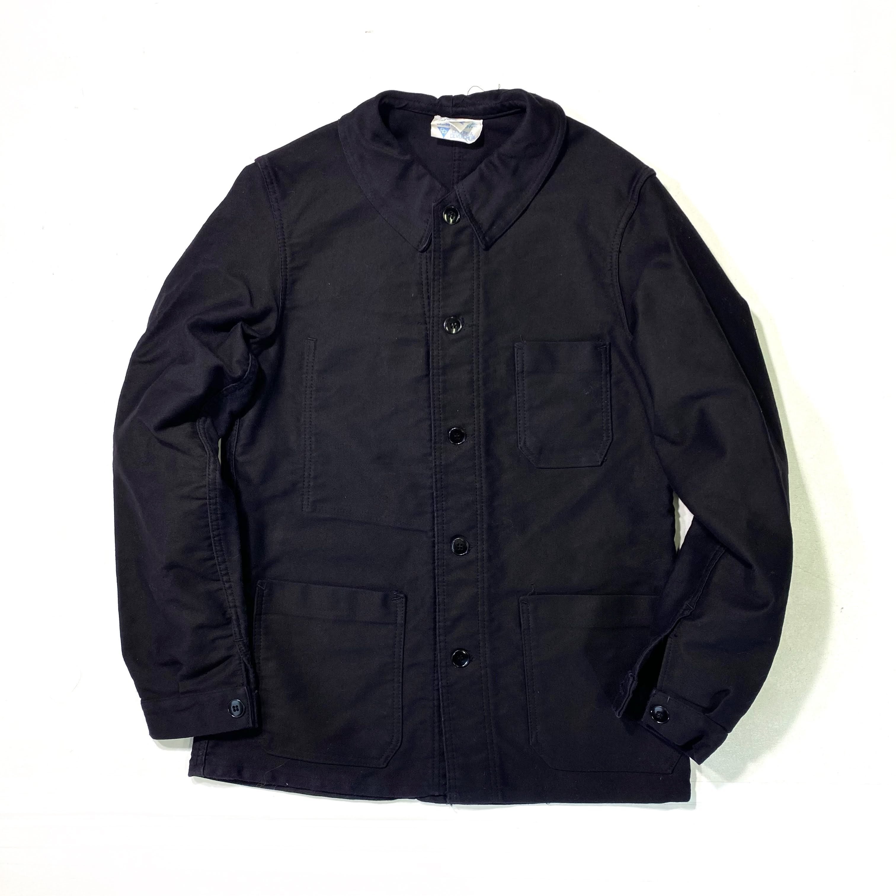 美品 50~60年代 DUBURE&DEVERCHERE ブラック モールスキン フレンチ 