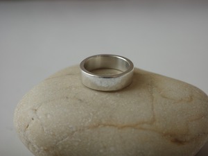 <vintage silver925>hammered wide ring