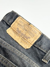 90s Levi’s 505 BLACK DENIM PANTS MADE IN USA Size W38L34→W37.5L34