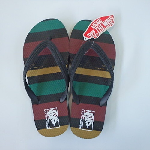 VANS：（バンズ)：ビーチサンダル （Rasta　Stripe）Black 