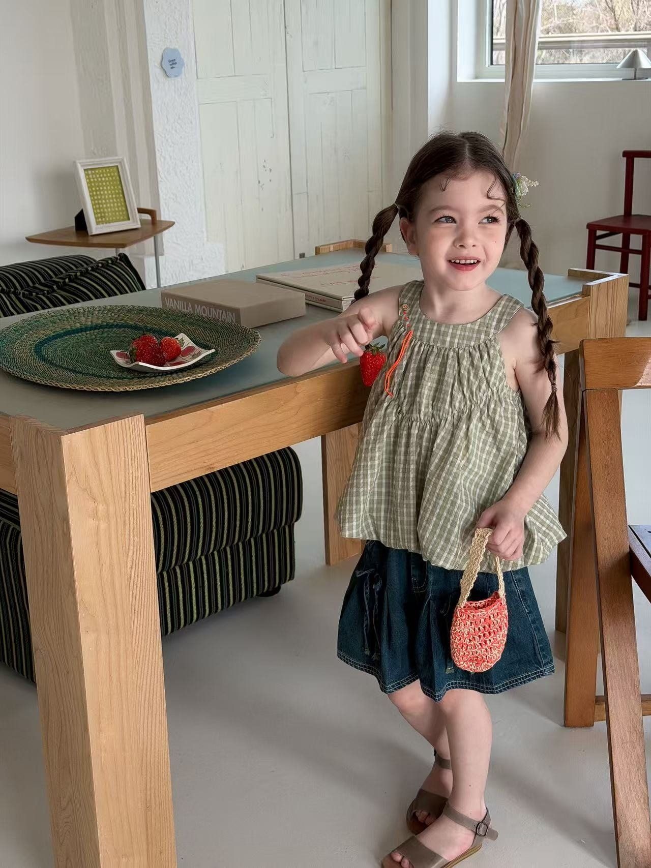 [aiai] Twin Ribbon Denim Short Pants / [아이아이] 트윈리본데님숏팬츠