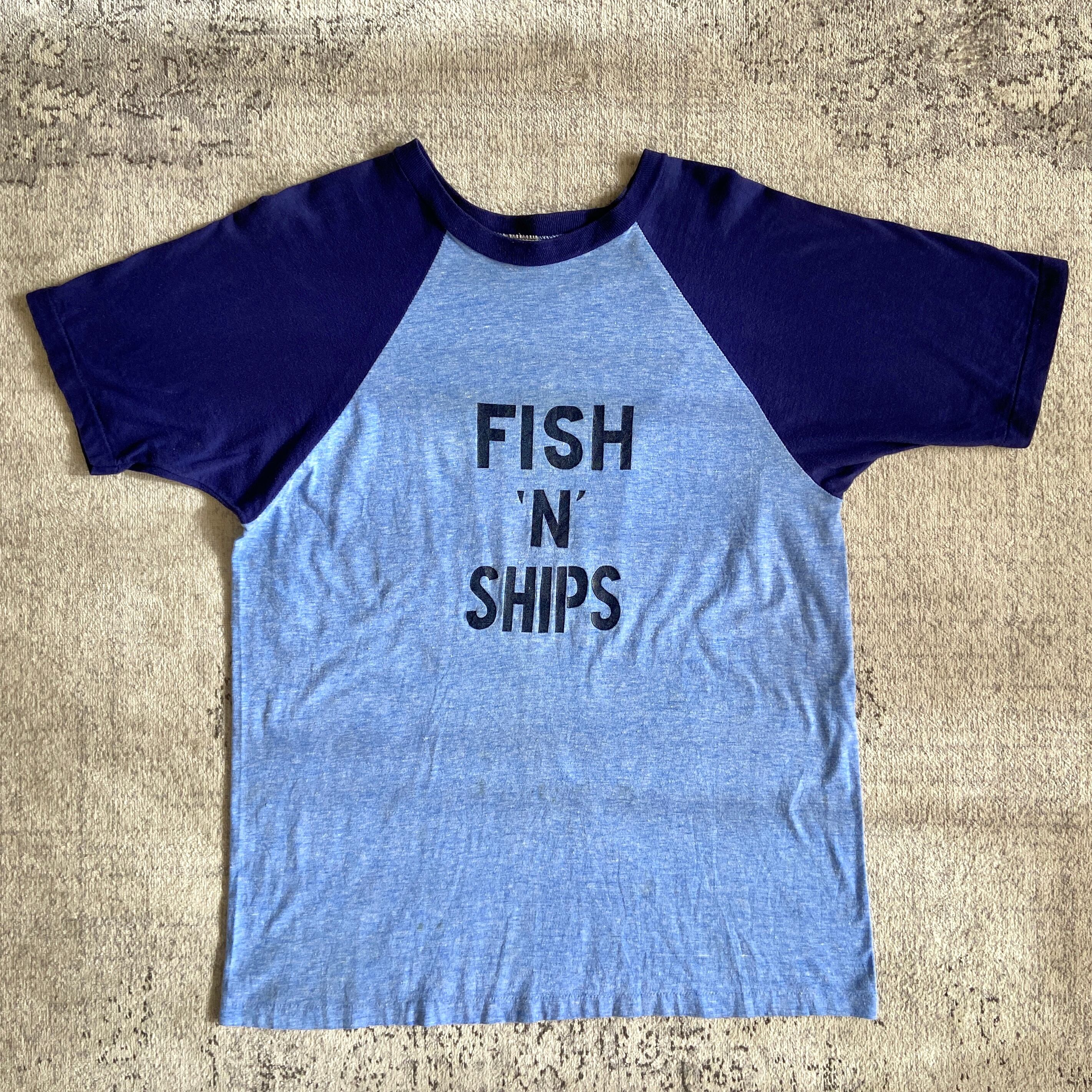 1980s Blue Ranglan Tee L位 F710