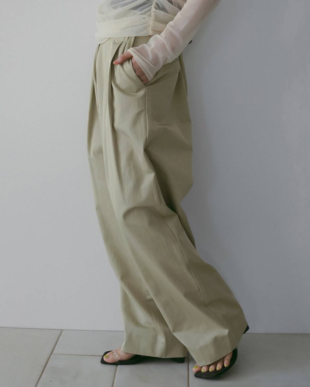 新作◎anuke Twill Loose Pants anuke 】Twill Loose Pants | valance 福井｜レディース セレクト
