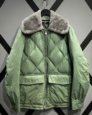 【X VINTAGE】70's Boa Collar Vintage Down Jacket