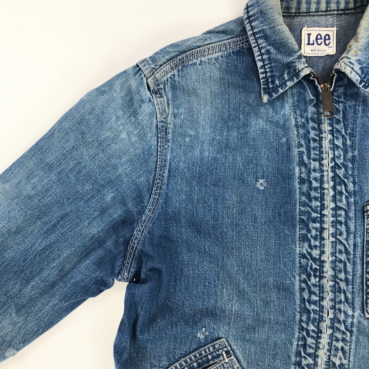 LEE リー 70年代 USA製 91- B デニムワークジャケット TALON LEE リー 70年代 USA製 91- B デニムワークジャケット TALON