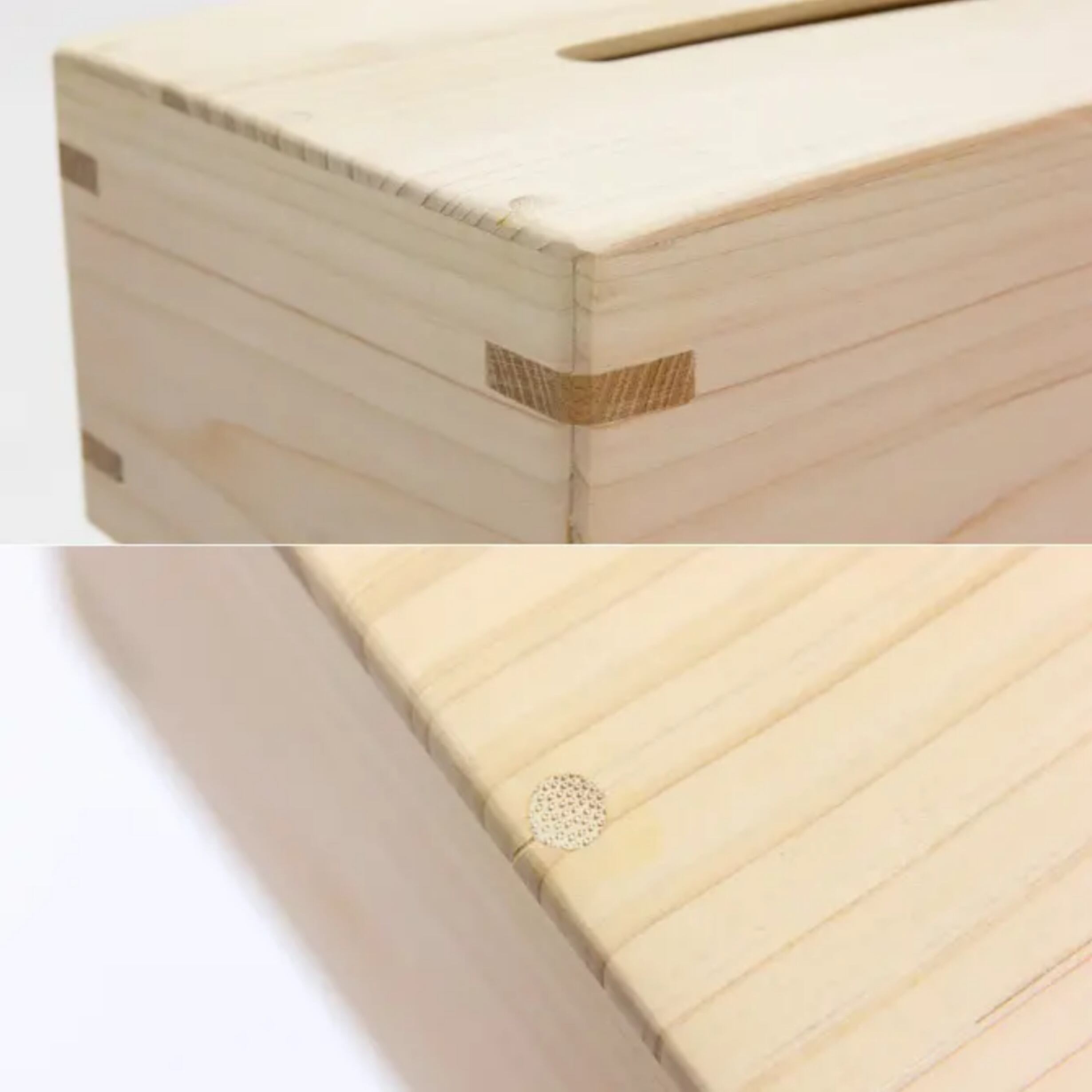 多摩産材檜　ティッシュケース 多摩産材檜ティッシュケース ヒノキのティッシュボックスケース