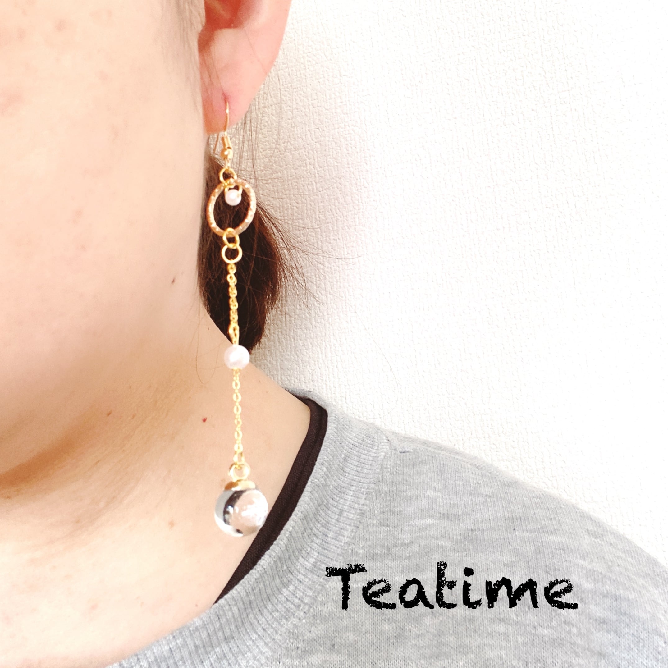 キラキラゆれるアクセサリー プリンセスジュエリー パールと水晶