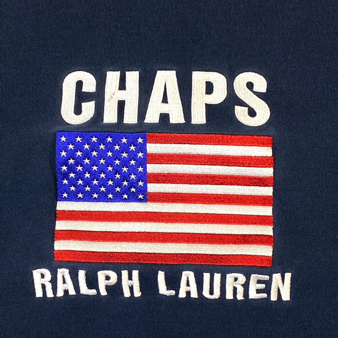 【超人気◎】ラルフローレン　スウェット　刺繍　ワッペン　古着　90s 90年代 ラルフローレン ロゴ刺繍 スウェットシャツ メンズL 古着
