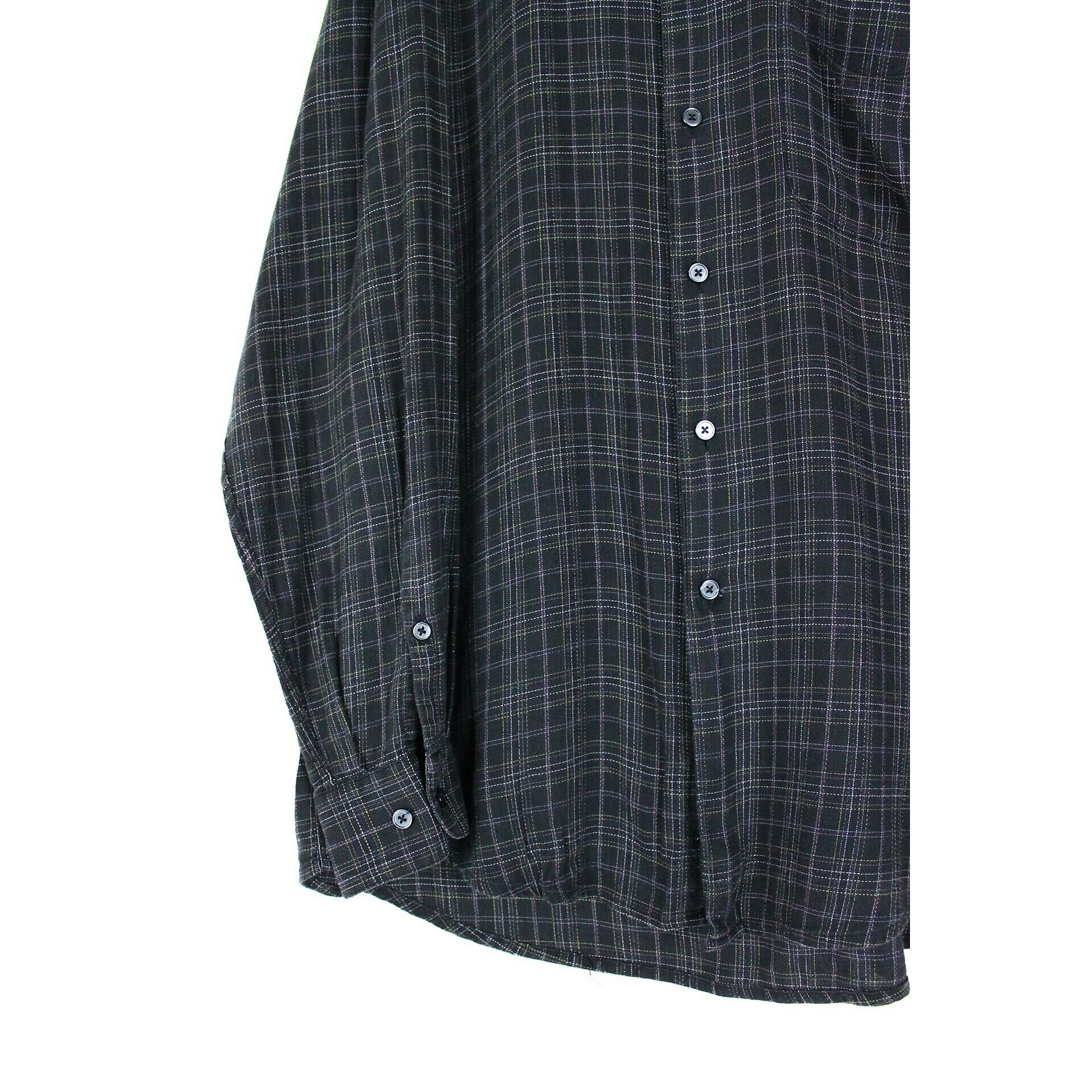 PERRY ELLIS コットン×レーヨン グラフチェックシャツ 【FF-0523】 | cv