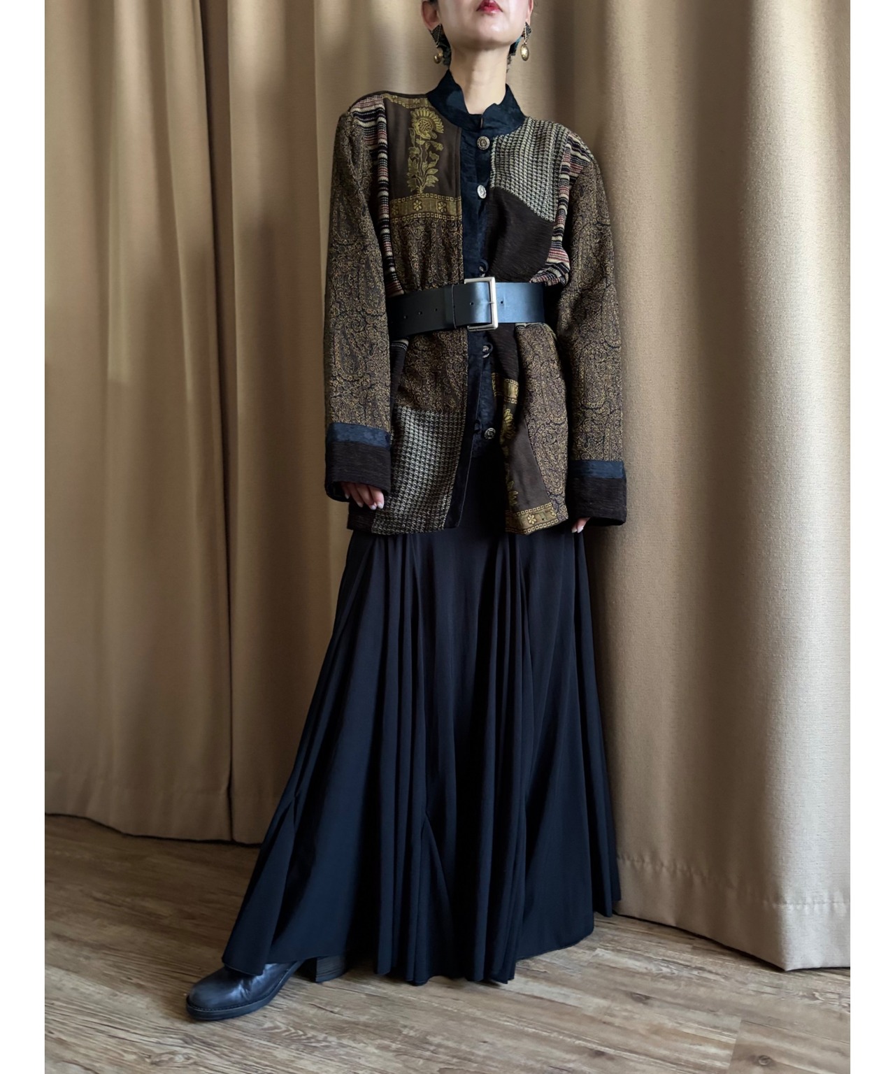 jacquard patchwork design import light jacket-4485-1