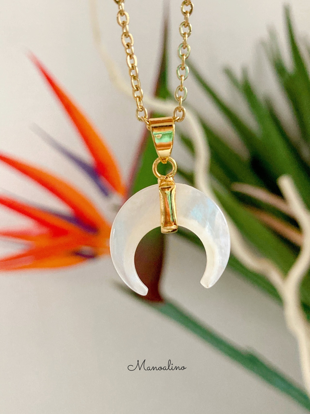 Mahina  moon motherofper lnecklace(月マザーオブパールネックレス)