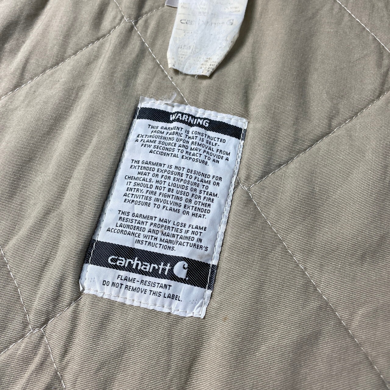 Carhartt FR カーハート ダック地 ワークベスト キルティングライナー 