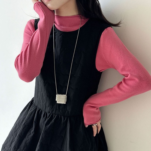 mock neck pullover J00061