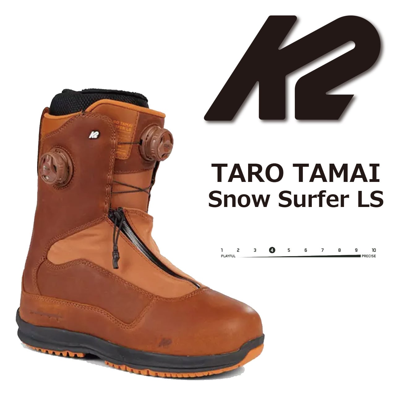 23-24年モデル . K2 .『 TARO TAMAI Snow Sufer LS 』. Brown 