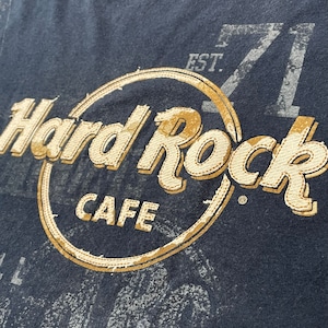 【Hard Rock Cafe】ロゴ プリント Tシャツ ハードロックカフェ ギター M US古着