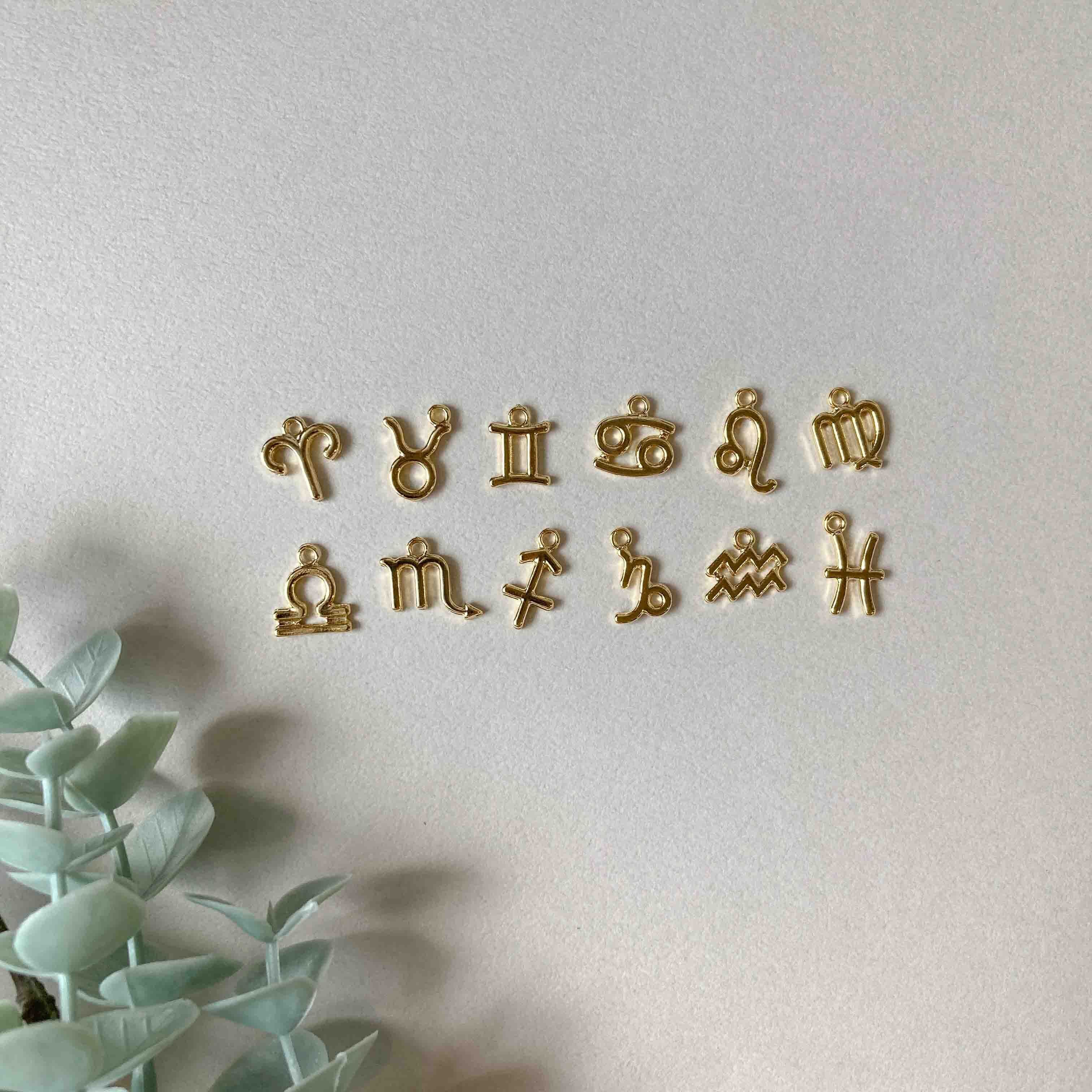 シンプル星座モチーフチャーム(ゴールド)
