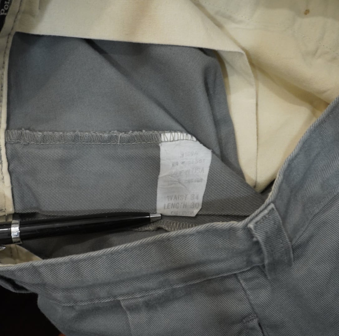90s ralphlauren usa製 レアカラー グレー ポロチノ polo chino W34