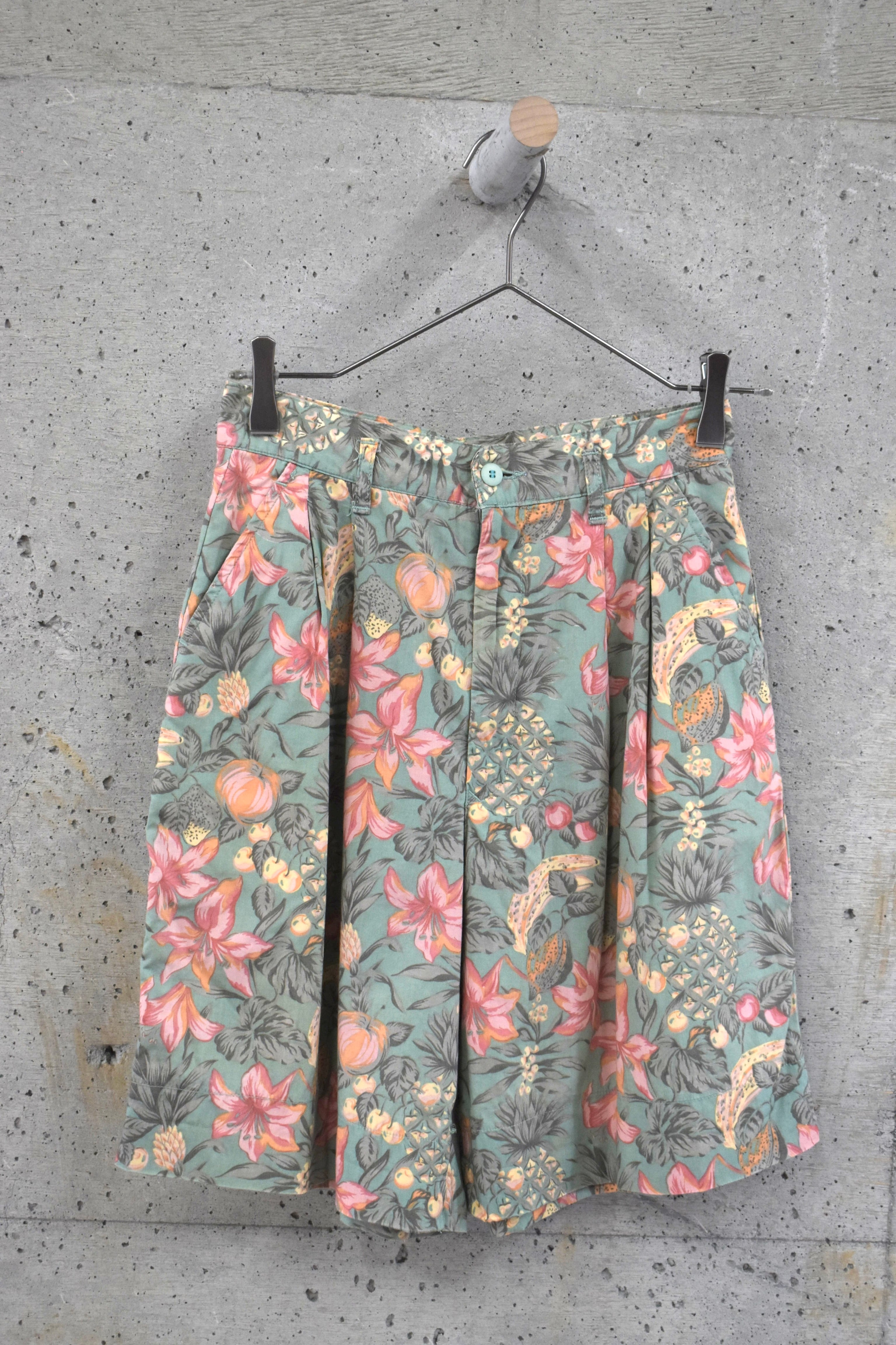 Tropical print shorts