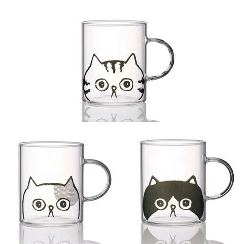 にゃんこず 耐熱マグカップ ネコ ブチ | 奈良の愛らしい猫のお店 猫