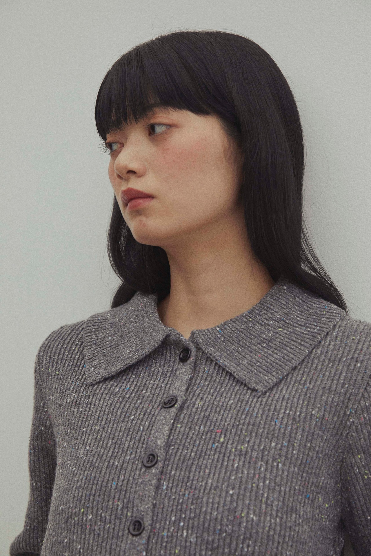 DU250722 Tweed Knit Cardigan