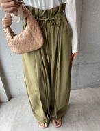 【新作5％OFF・3日間】Waist-wave 2way Pants_3colors