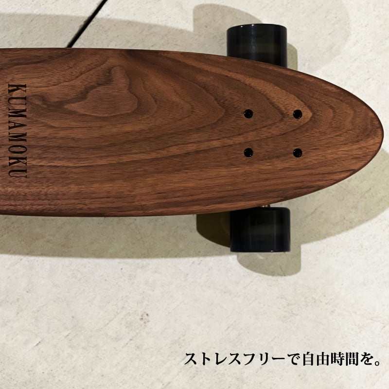 スケートボード ウィール付き スケボー 木製 無垢材 skateboard