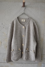 Beige brown wool jacket