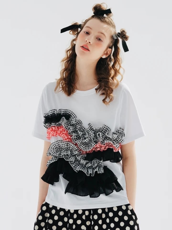 ○Imakokoni カラフルフリルデザイントップス No.598 | imakokoni