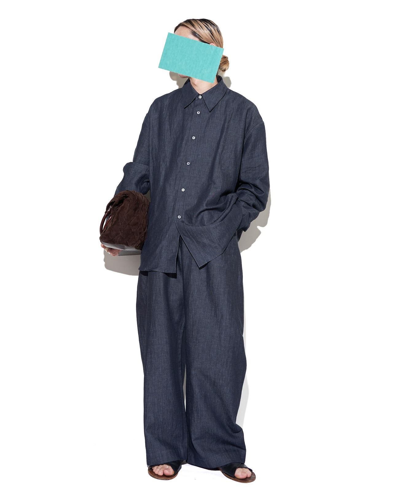 STUDIO NICHOLSON "LEVY" PANT IN INDIGO