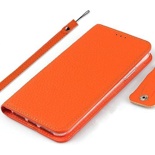 iPhone7 iPhone8 iPhoneSE 20 ン 7 アイフォン8 ケース 手帳型 iphone8 ケース iphone8 手帳 アイフォン7 ケース iphone7 case iphone7 カバー iPhone SE 第二世代 第三世代 適用 iCoverCase 内蔵マグネット ベルトなし スマホケース カード入れ付き スタンド機能 本革 柔らかい 本皮 ライチ模様 スプラットホール付き スプラット同梱 オレンジ 492