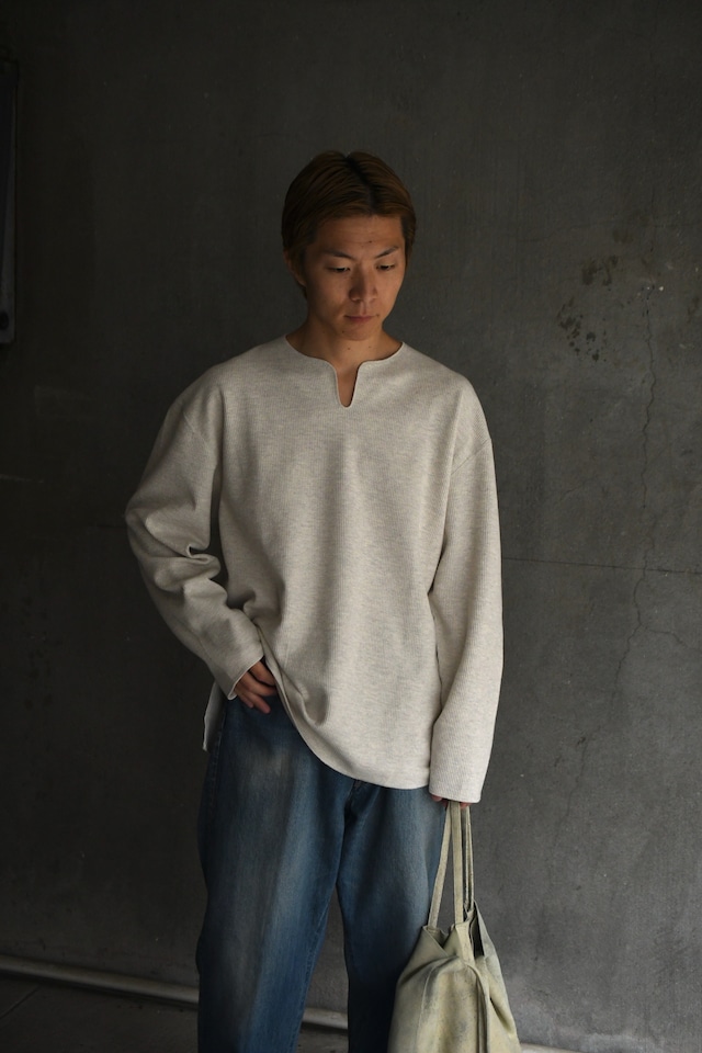 blurhmsROOTSTOCK / Rough&Smooth Thermal Over-neck L/S (Heather Oatmeal)
