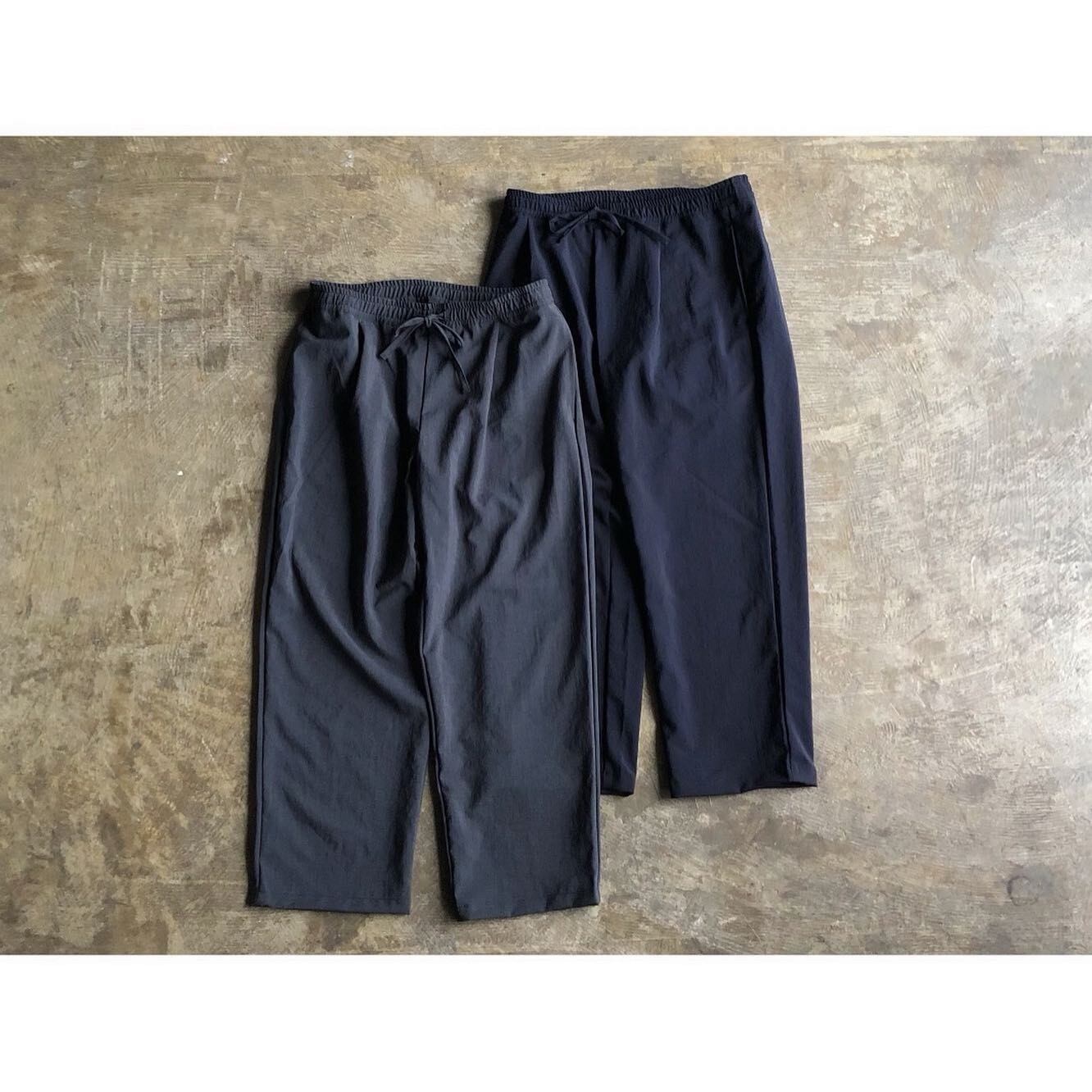 LAMOND (ラモンド) 『SEMI WIDE SHARI PANTS』 Hard Twist Yarn Stretch Easy