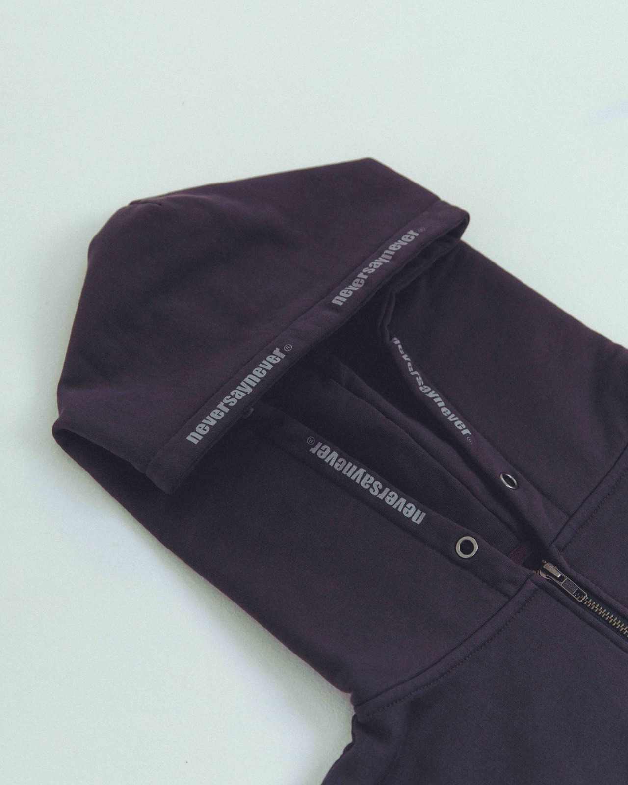nsn logo zipup hoodie -gray-