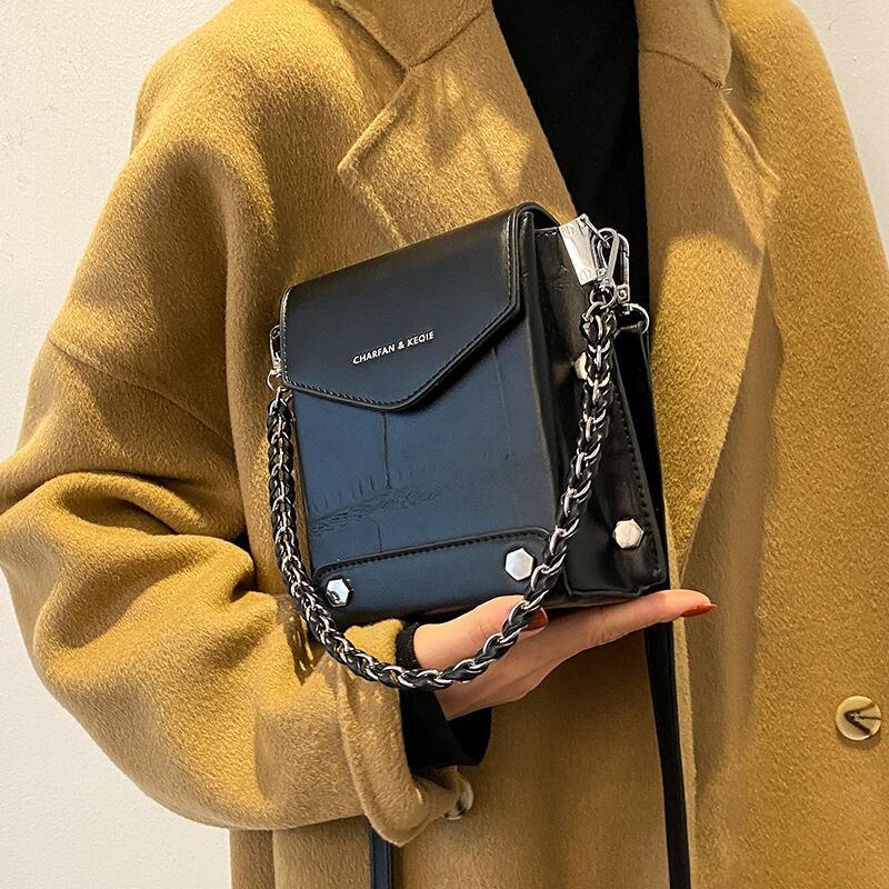 オータムウィンター 秋物 冬物 スクウェア メッセンジャーバッグ 手作りハンドバック91483721551