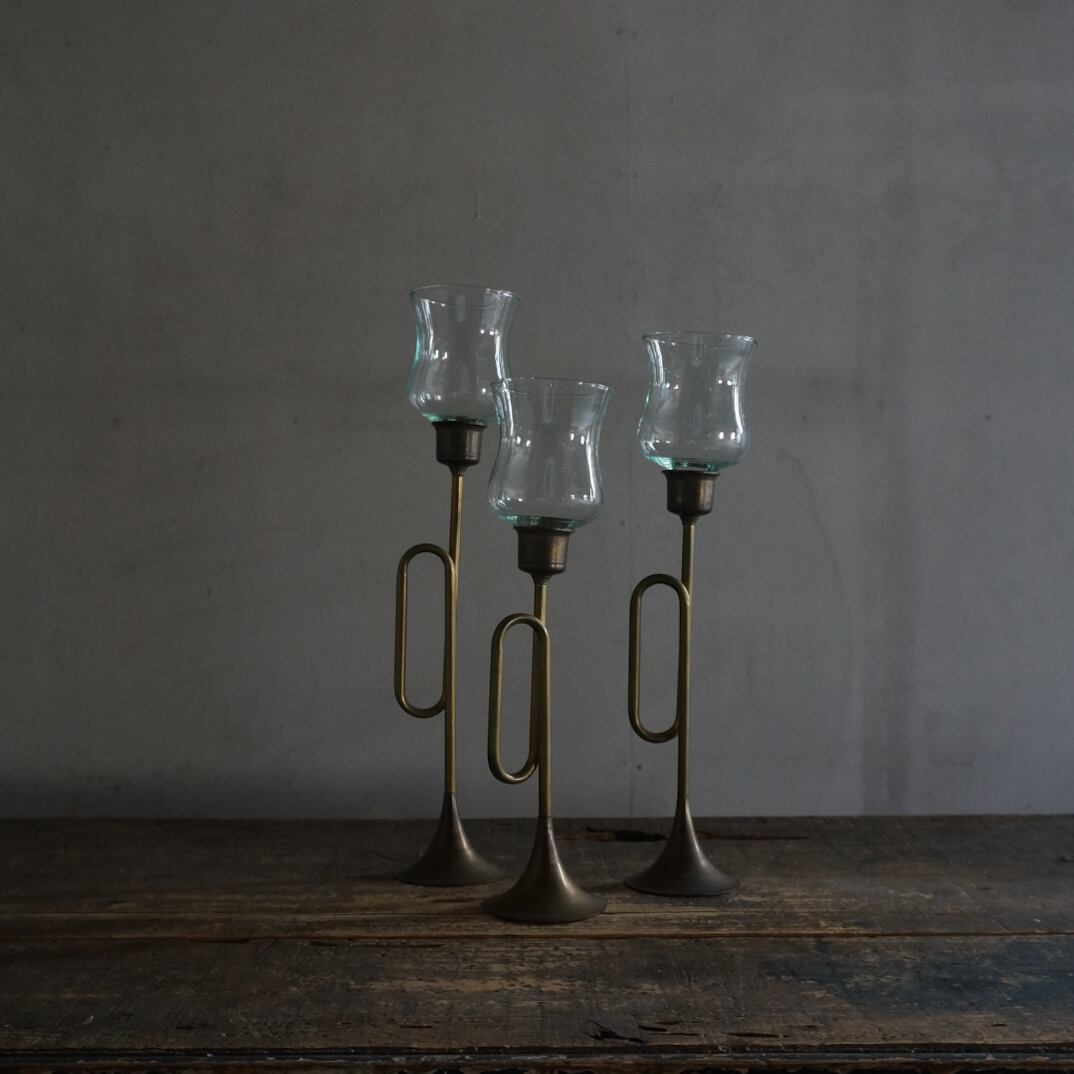 古いフランスのキャンドルスタンドセット